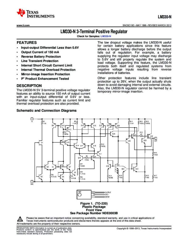 Biblioteca Nikola Tesla thumbnail of LM330T LM330-N