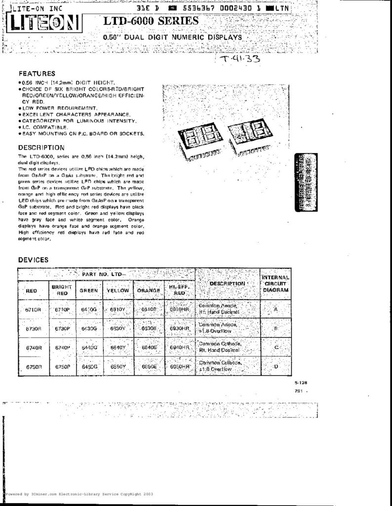 Biblioteca Nikola Tesla thumbnail of LTD-6910HR LTD-6000 series Display