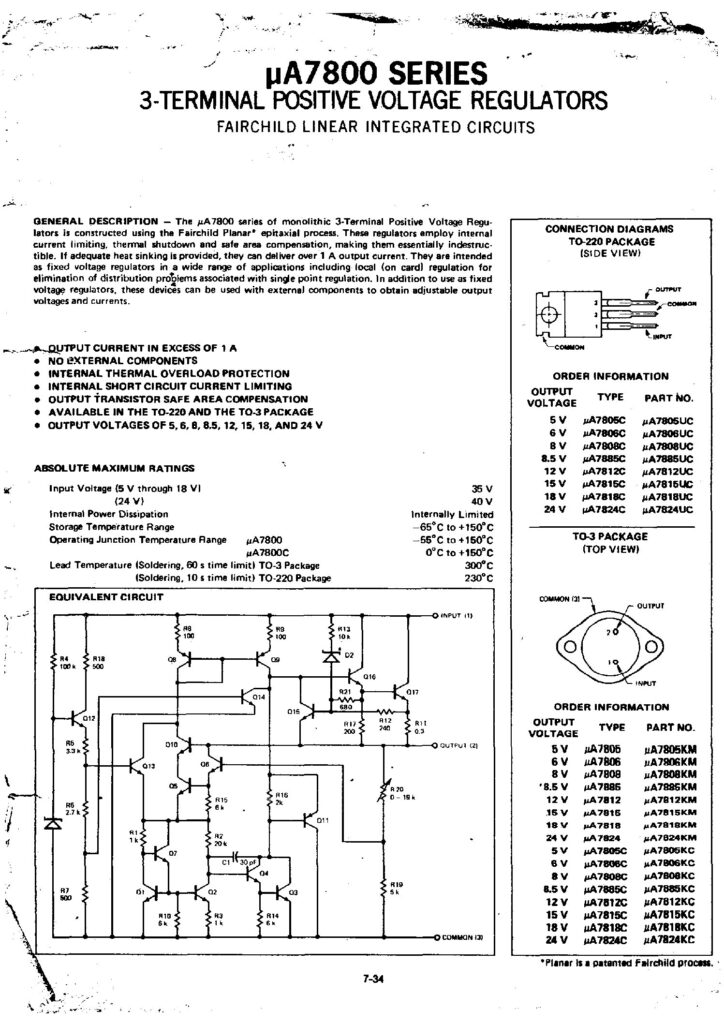 Biblioteca Nikola Tesla thumbnail of MA7815UC MA7800 series Fairchild