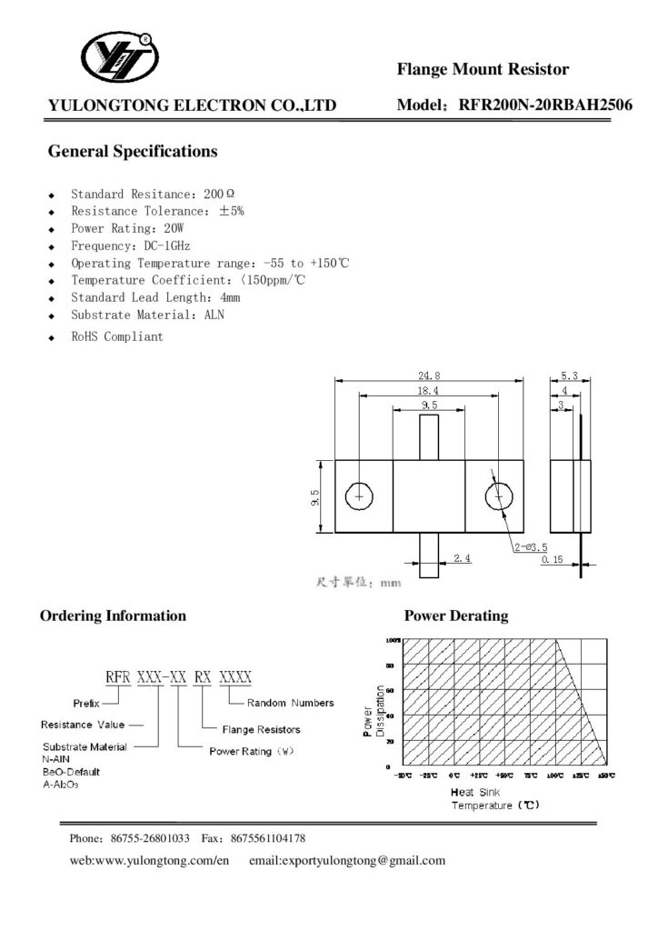 Biblioteca Nikola Tesla thumbnail of RFR200N-20RBAH2506 Flange Mount Resistor
