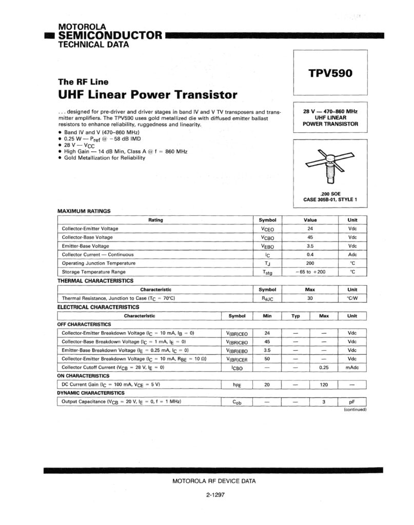 Biblioteca Nikola Tesla thumbnail of TPV590 (Motorola)