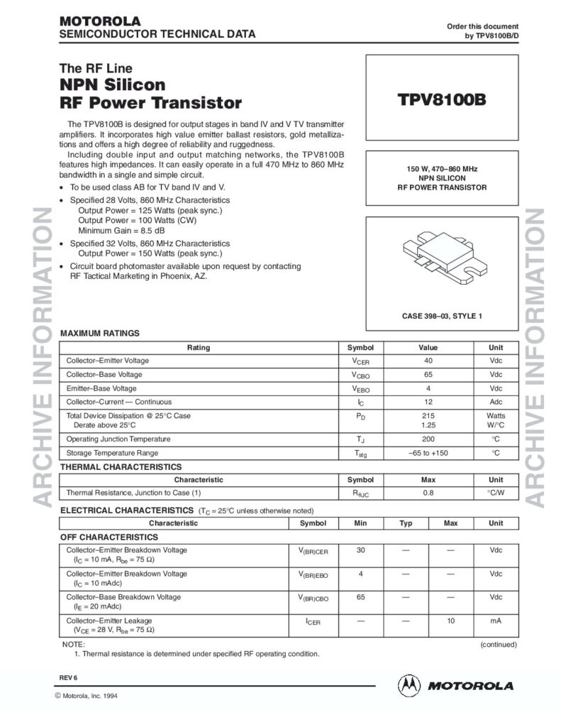 Biblioteca Nikola Tesla thumbnail of TPV8100B