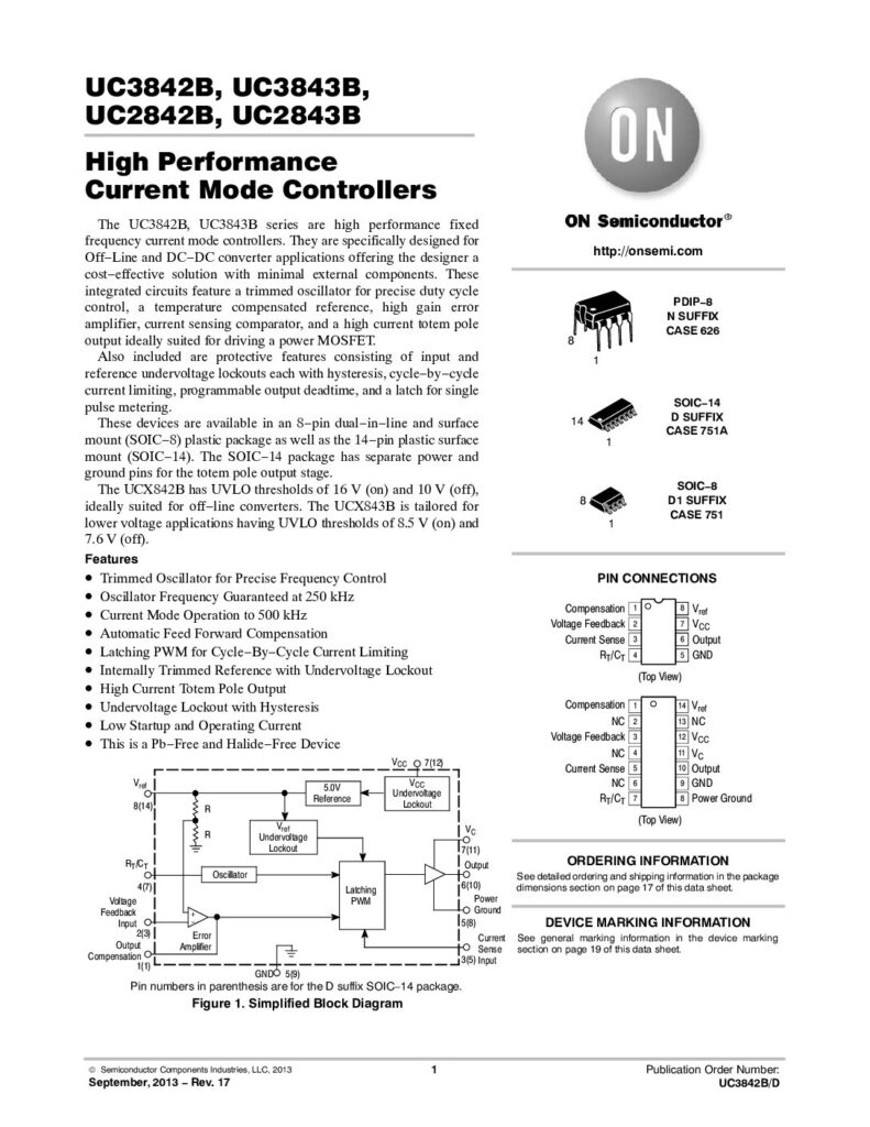 thumbnail of UC2843B (ON semiconductor)