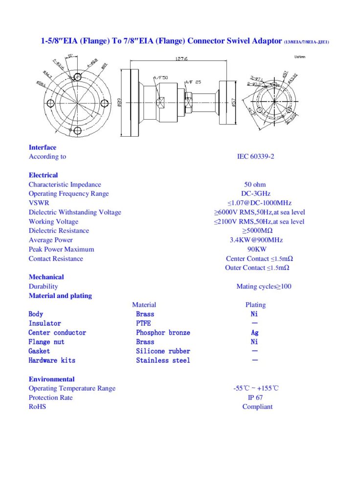 Biblioteca Nikola Tesla thumbnail of ADAPTADOR EIA (Flange) 1 5-8 A EIA (Flange) 7-8 Connector Swivel