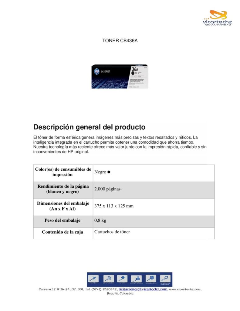 Biblioteca Nikola Tesla thumbnail of CB436A (TONER HP)