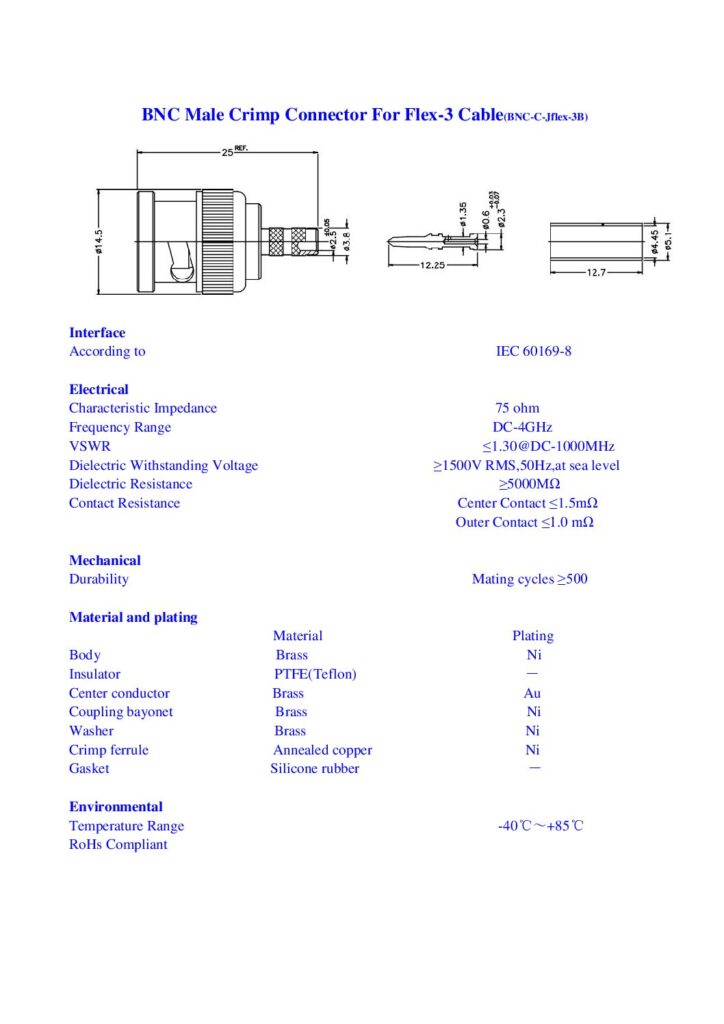 Biblioteca Nikola Tesla thumbnail of CONECTOR BNC Macho Male Crimp Connector For Flex-3 Cabl