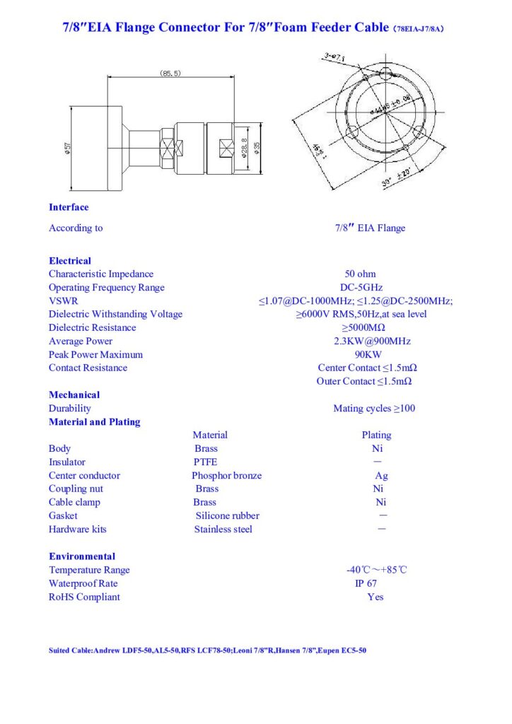 Biblioteca Nikola Tesla thumbnail of CONECTOR EIA (Flange) 7-8″ para cable 7-8