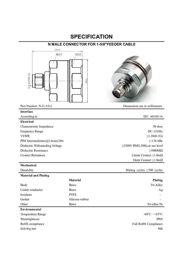 Biblioteca Nikola Tesla thumbnail of CONECTOR N Macho Male para 1 5-8 (1-2-154)