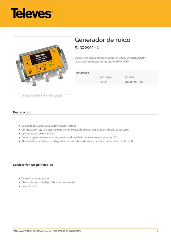 Biblioteca Nikola Tesla thumbnail of RG3000 GENERADOR DE RUIDO