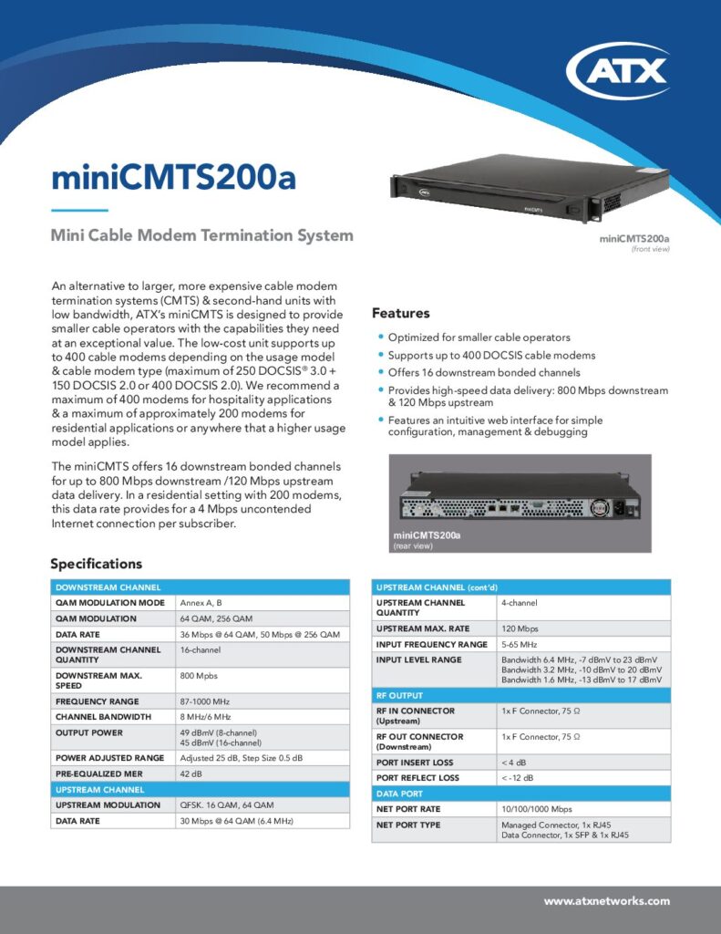 Biblioteca Nikola Tesla thumbnail of miniCMTS200a_MiniCable_ModemTerm_System_Specs