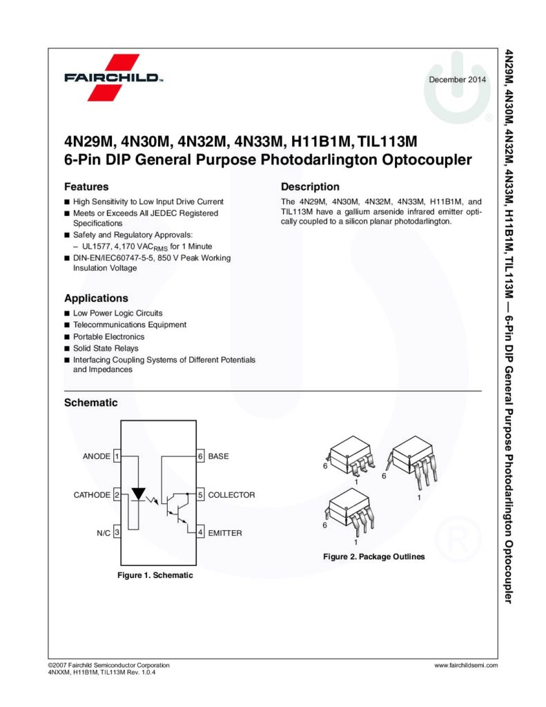 Biblioteca Nikola Tesla thumbnail of TIL113M 4N29M 4N30M 4N32N 4N33M H11B1M