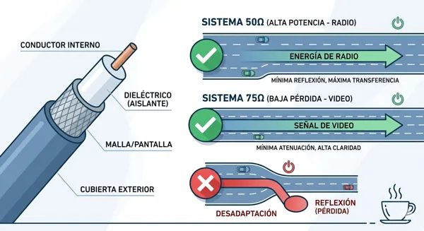 La impedancia es como una autopista para tu señal.