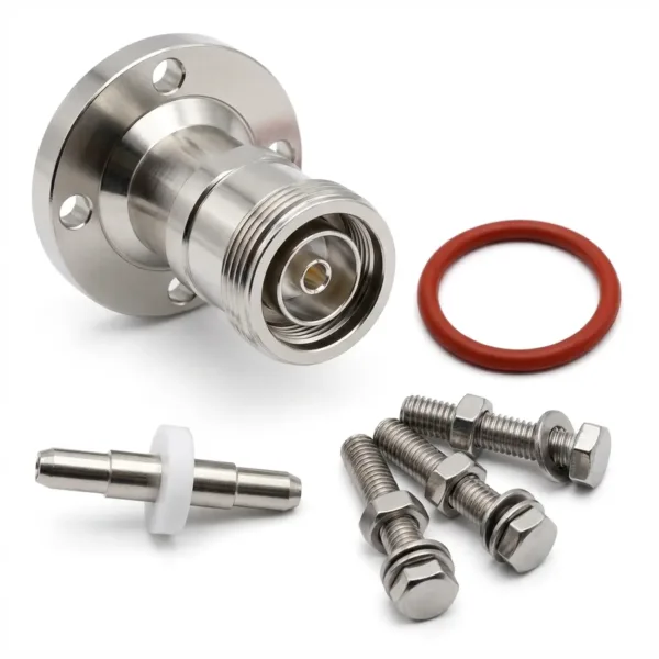 ADAPTADOR EIA 7/8 A DIN 7/16 HEMBRA. Referencia:ADP-EIA7/8-DIN-7/16-H