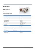 ADAPTADOR N MACHO A TNC HEMBRA Adaptador N Macho Tnc Hembra Adp Nm Tnch Pdf